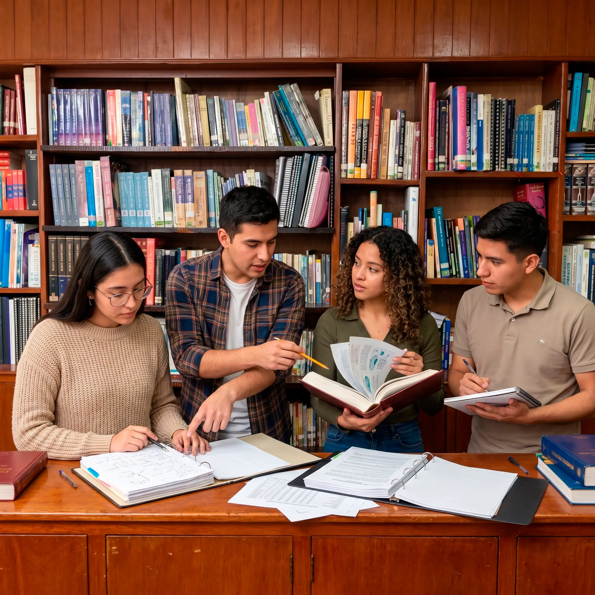 Estudiantes en aula